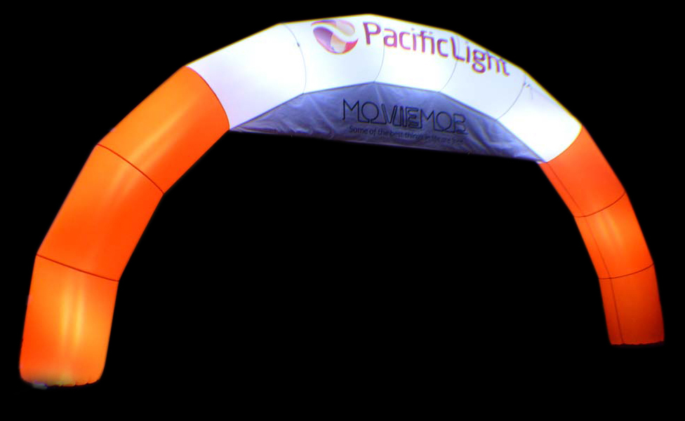 Inflatable Arch with Built-in Light