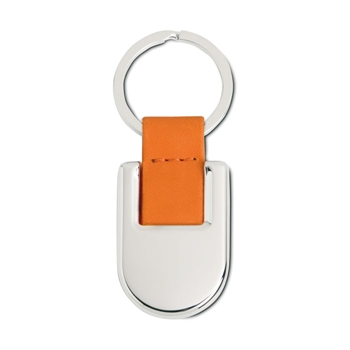 Metal Keyring with PU Strap 