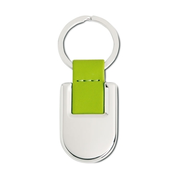 Metal Keyring with PU Strap 