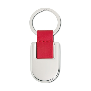 Metal Keyring with PU Strap 