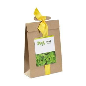 Mint Seeds In Paper Pouch