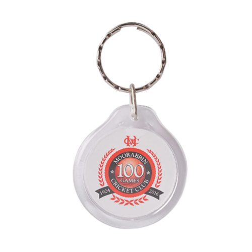 Round Acrylic Keyring 