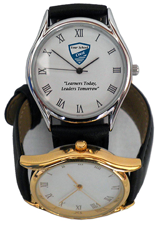 Silver or Gold Plated Unisex Dress Watch