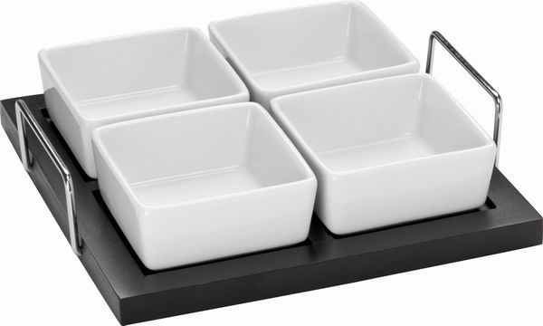 Square ceramic bowl set