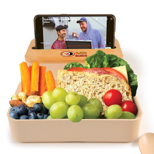 Stax Eco Lunch Box with Phone Holder Lid