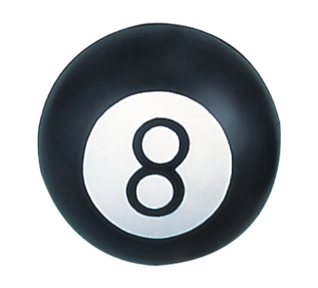 Stress Reliever 8 Ball Shape