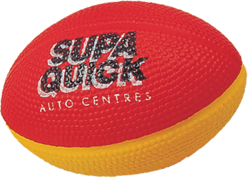 Stress Reliever American Football Shape Red And Yellow