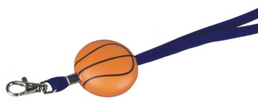 Stress Reliever Basketball Lanyard