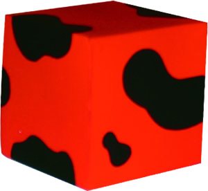 Stress Reliever Cube Shape Animal Print