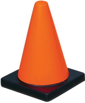 Stress Reliever Road Block Orange