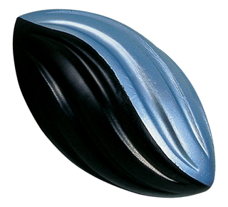 Stress Reliever Rugby Shape Blue and Black