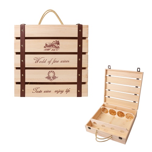 Valerian Wooden Wine Box 