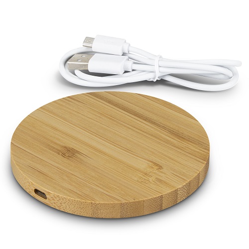 Vita Round Bamboo Wireless Charger 