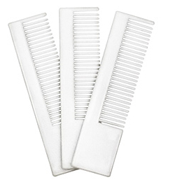 White Plastic Comb