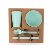 6 Pieces Wheat Straw Tableware Set 