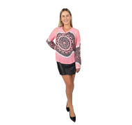 BOOBIE SISTA V Neck Women’s Long Sleeve Blouse 