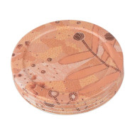 BUNHA – BUNHANGA (An Abundance of Food) Round Bamboo Coaster (4 Pack) 