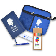 Back To School Kit - Malibu Pouch, Argos Notebook, Virgo Pen, Ruler, Pencils