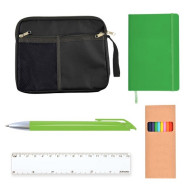 Back To School Kit - Malibu Pouch, Argos Notebook, Virgo Pen, Ruler, Pencils 