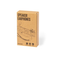 Bamboo and Wheat Straw Speaker and Ear Buds 