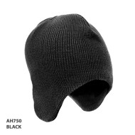 Acrylic/Polar Fleece Beanie with Ear Flap 