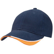 Heavy Brushed Cotton Cap with Short Velcro Fastener 