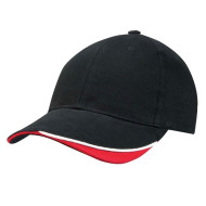 Heavy Brushed Cotton Cap with Short Velcro Fastener 