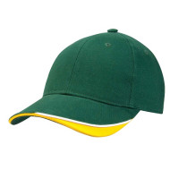 Heavy Brushed Cotton Cap with Short Velcro Fastener 