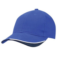 Heavy Brushed Cotton Cap with Short Velcro Fastener 