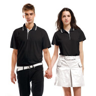 Corporate Polo Shirt Ribbed Style Collar With Trim