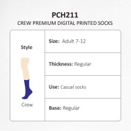 Crew Premium Digital Printed Socks 