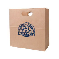 Die Cut Brown Kraft Paper Bag (280 x 280 x 150mm)