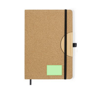 Drizax A5 Notebook with Cork Cover and Phone Holder 