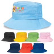 Kids Twill Bucket Hat W/Toggle