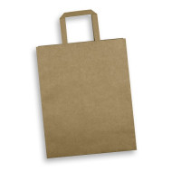 Large Flat Handle Paper Bag Portrait 