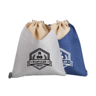 Linen String Bag with Logo