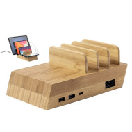 Bamboo Wireless Charging Station