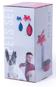 Matsen Pets Drink and Food with Carabiner 