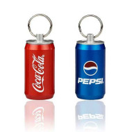 Metal Soft Drink USB Flash Drive Keyring