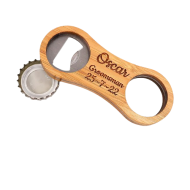 Mini Bamboo Bottle Opener 