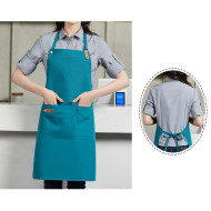 Poly-Cotton Canvas Full Bib Apron with Neck Strap 