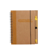 Recycled Colour Spine Spiral Notebook 