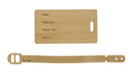 Shawn Bamboo Luggage Tag 