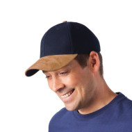 SUEDED PEAK CAP 