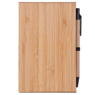 TBD Bamboo Notepad with Sticky Note and Pen 