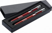 Aluminium writing set Red