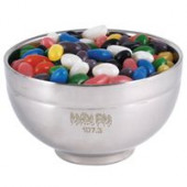 Assorted Colour Maxi Jelly Beans in Stainless Steel Bowl