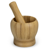 Bamboo Mortar and Pestle 