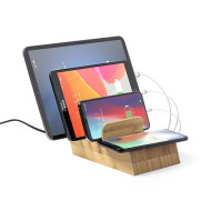 Bamboo Wireless Charging Station 