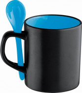 Black ceramic mug - 300 ml